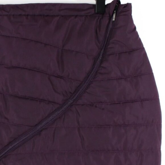 Neve Designs Krista Puffy Mini Skirt Eggplant Size L NWT - Picture 2 of 5